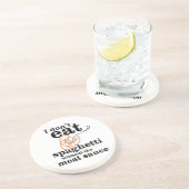 私は肉汁食べを抜いてスパゲッティを食べない コースター (側面)