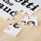 私は肉汁食べを抜いてスパゲッティを食べない ジグソーパズル (側面)