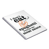 私は肉汁食べを抜いてスパゲッティを食べない ノートブック (右側)