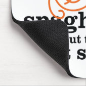 私は肉汁食べを抜いてスパゲッティを食べない マウスパッド (コーナー)