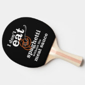 私は肉汁食べを抜いてスパゲッティを食べない 卓球ラケット (横)