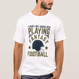 私は肩のファンタジー遊を痛めたおもしろい Tシャツ