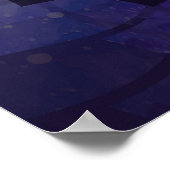 私は肯定ワードクラウドアートin lotus ポスター (角)