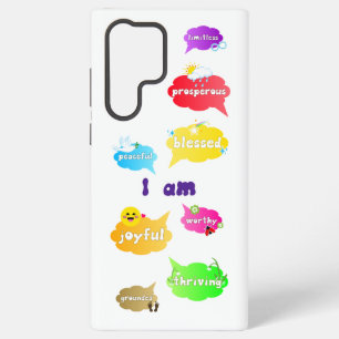 私は肯定前向きの言葉は自己愛 SAMSUNG GALAXY S22 ULTRAケース