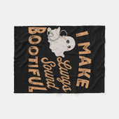 私は肺を呼吸器のセラピストに良くする フリースブランケット (正面(横))