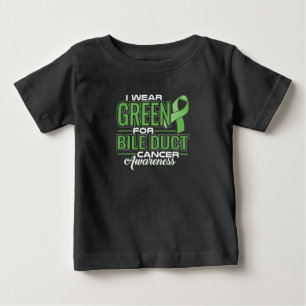 私は胆管蟹座の認識度のための緑を身に着けています ベビーTシャツ
