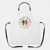 私は背が低くなくあなたは背が高い エプロン (正面)