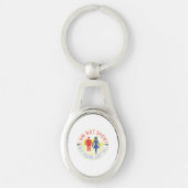 私は背が低くなくあなたは背が高い キーホルダー (正面)