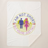 私は背が低くなくあなたは背が高い シェルパブランケット (正面)