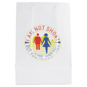 私は背が低くなくあなたは背が高い ミディアムペーパーバッグ (裏面)