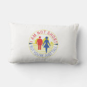 私は背が低くなくあなたは背が高い ランバークッション (裏面)