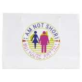 私は背が低くなくあなたは背が高い ラージペーパーバッグ (裏面)