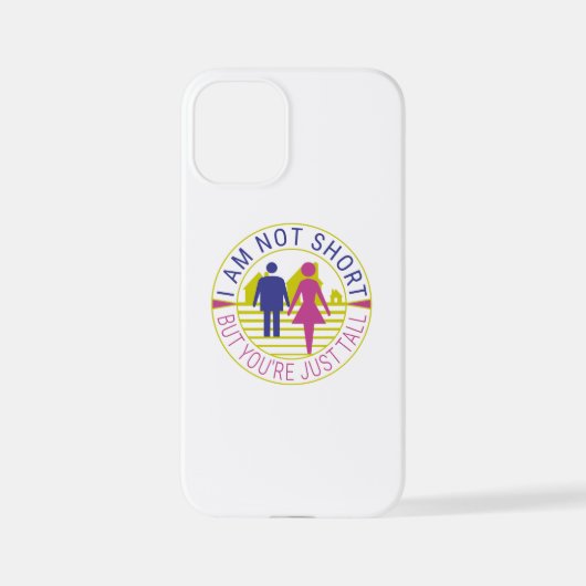 私は背が低くなくあなたは背が高い iPhoneケース (裏面)