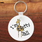 私は背が高かわいらしいキリン・キーチェーン キーホルダー (正面)