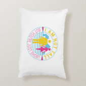 私は背が高くないが、あなたは短い アクセントクッション (裏面(縦))