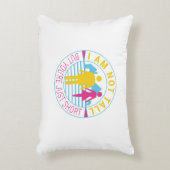 私は背が高くないが、あなたは短い アクセントクッション (正面(垂直))