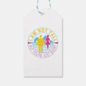 私は背が高くないが、あなたは短い ギフトタグ (裏面)