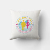 私は背が高くないが、あなたは短い クッション (裏面)