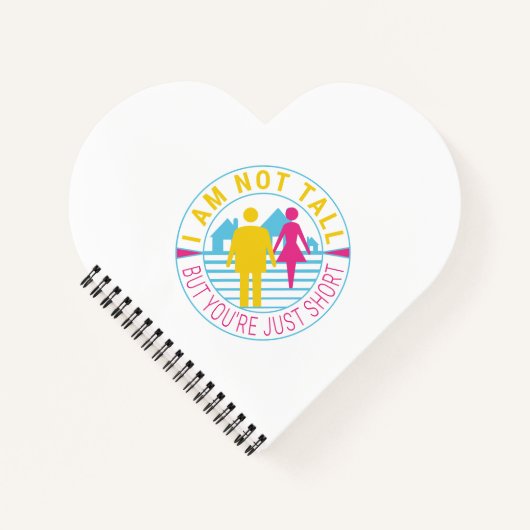 私は背が高くないが、あなたは短い ノートブック (正面)