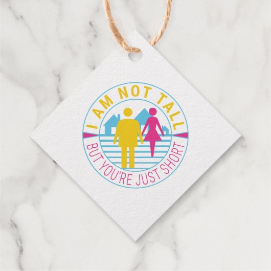 私は背が高くないが、あなたは短い フェイバータグ (裏面)