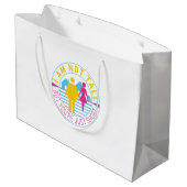 私は背が高くないが、あなたは短い ラージペーパーバッグ (裏面アングル)