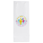 私は背が高くないが、あなたは短い ワインギフトバッグ (裏面)