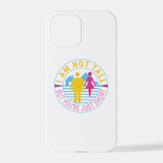 私は背が高くないが、あなたは短い iPhoneケース (裏面)