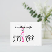 私は背の低い人を見る ポストカード (スタンド正面)