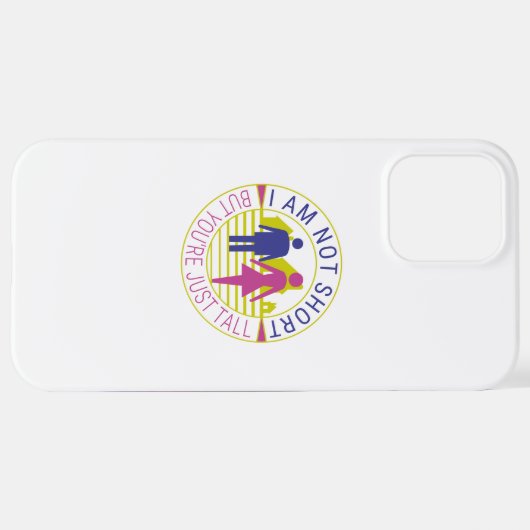 私は背は低くないが、君は背が高い iPhoneケース (裏面横)