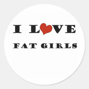 私は脂肪質の女の子を愛します ラウンドシール