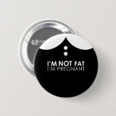 私は脂肪質、私妊娠していますではないです! 缶バッジ (正面&裏面)