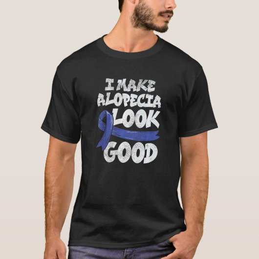 私は脱毛症を良く見せる Tシャツ (正面)