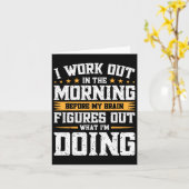 私は脳が姿する前の朝に働く カード (黄色い花)