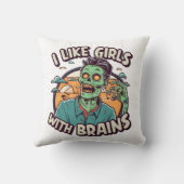 私は脳のある女の子が好きだ クッション (裏面)