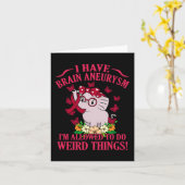 私は脳動脈瘤の認識度月のサポートGrpを持っている カード (黄色い花)