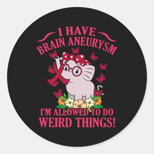 私は脳動脈瘤の認識度月のサポートGrpを持っている ラウンドシール (正面)