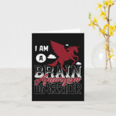 私は脳動脈瘤戦士認識度サポートグラ カード (黄色い花)