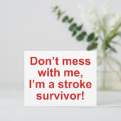 私は脳卒中の生き残りだ! ポストカード (スタンド正面)