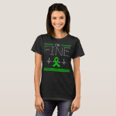 私は脳性素晴らし麻痺の戦士 Tシャツ (正面フル)