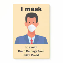 私は脳損傷を避けるためにマスクをする