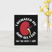 私は腎臓を提供し、私はこ得のLだった カード (黄色い花)