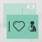 『私は腕を折るのが好き』 ポストカード (正面/裏面)