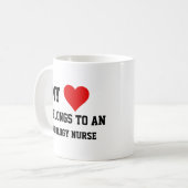 私は腫瘍学のナースだ コーヒーマグカップ (正面左)