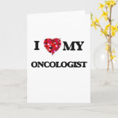 私は腫瘍学者が大好きです カード (黄色い花)