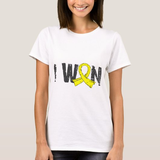 私は膀胱癌に勝ちました Tシャツ (正面)