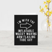 私は膨張可能なワッキーな腕のフレアと一緒にいる カード (黄色い花)