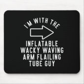 私は膨張可能なワッキーな腕のフレアと一緒にいる マウスパッド (正面)