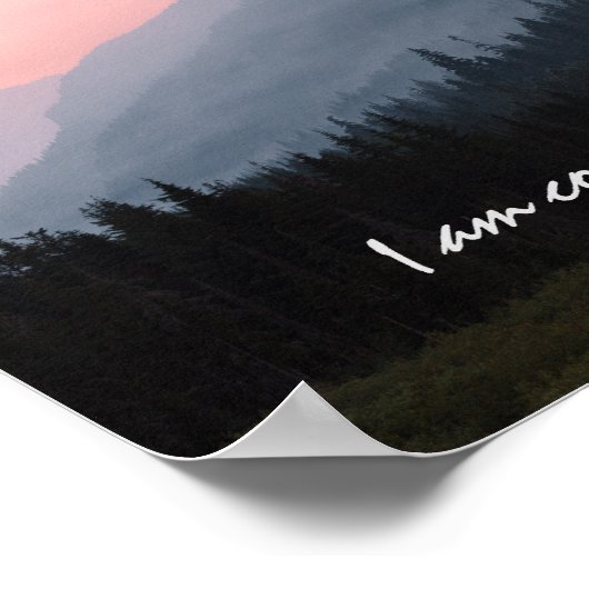 私は自信を持っ前向きて肯定の風景 ポスター (角)