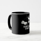 私は自分おもしろいでスタントをやクールるバイクのギフトマン マグカップ (正面左)