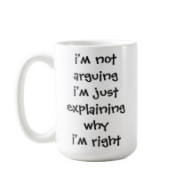 私は自分が正しい理由を説明するだけで自分を議論しているのではない